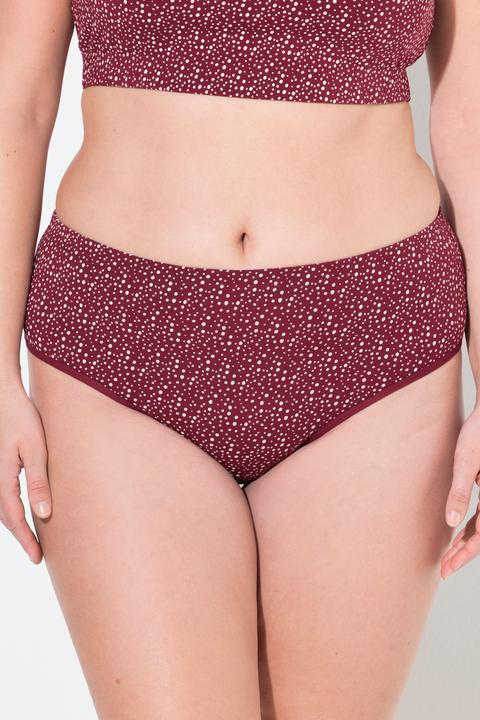 Produktbild Ulla Popken Midislips, 2er-Pack, uni/Punkte (50, 52)