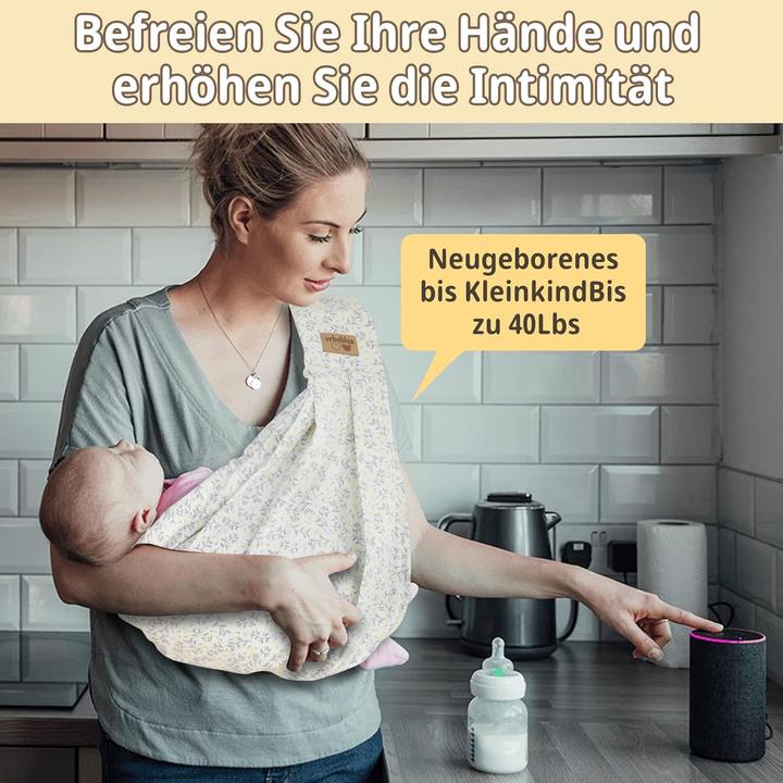 Actual product image Vrbabies Babytragetuch aus Baumwolle