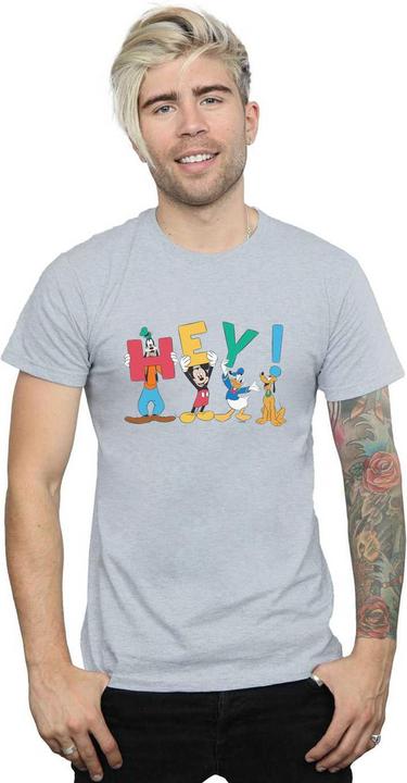 Immagine prodotto Disney Mickey Mouse Friends Hey Maglietta Uomo (S)