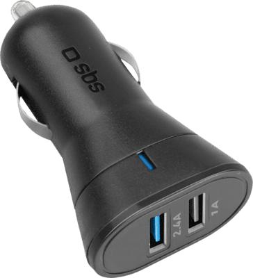 Produktbild SBS Ladegerät fürs Auto mit zwei USB-Ausgängen