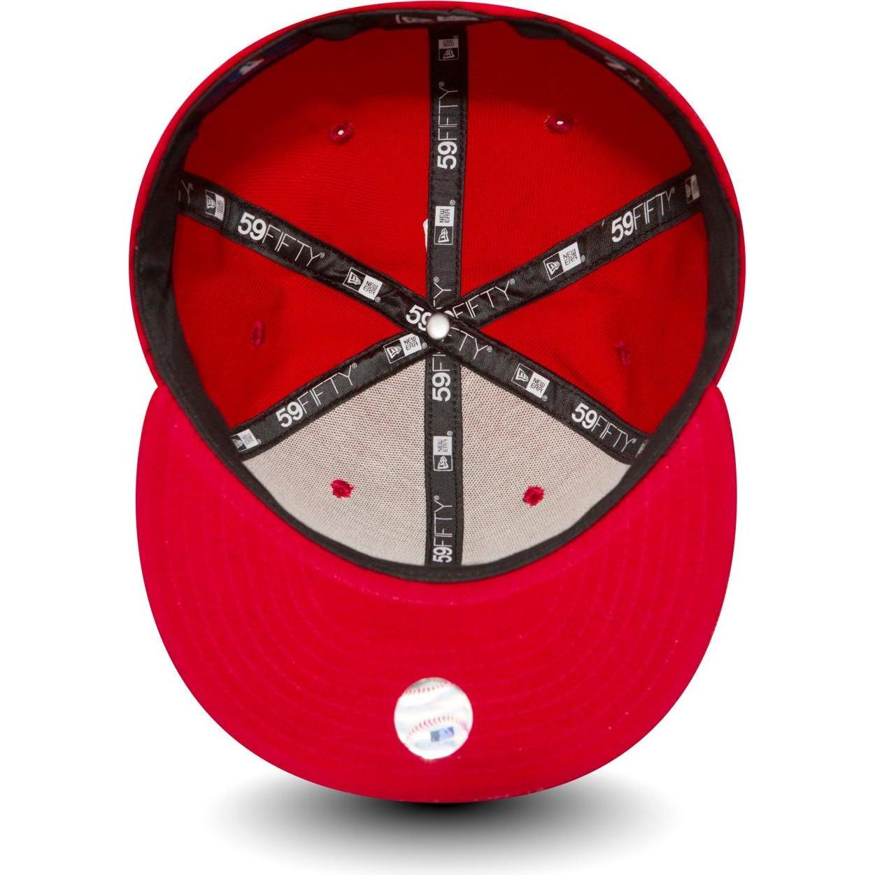 Thumbnail - New Era, Herren, Cap, 59Fifty Cap - BASIC LA Dodgers rot / weiss - 7 7/8, Rot, (7 7/8)