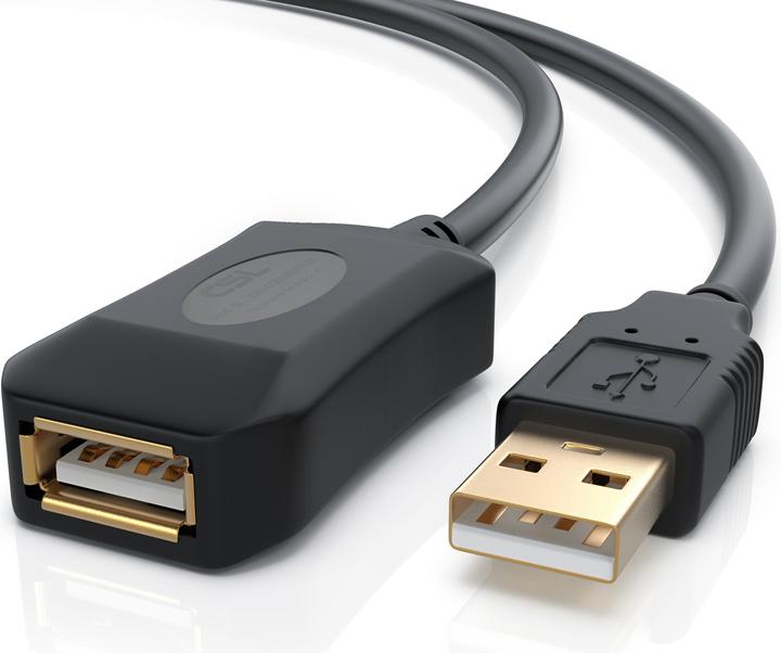 Image du produit CSL Câble répéteur USB 2.0 - amplificateur - câble d'extension - câble répéteur avec amplification du (5 m, USB 2.0)