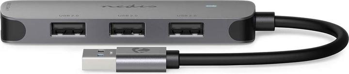 Productafbeelding Nedis USB-hub USB-A stekker - 4x USB A, 4 poort(en), USB 2.0 / USB 3.2 Gen 1, voeding via (USB-A, 4 ports)