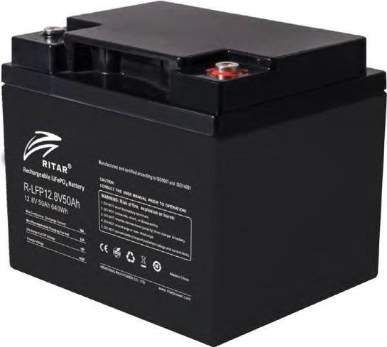 Produktbild Ritar LiFePO4 Batterie 12,8V 50Ah (12.80 V, 50 Ah)