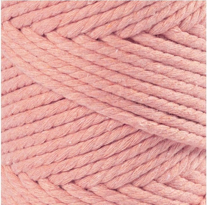 Actual product image Creativ Company Cotton Yarn Macramé Cord Pink (55 m)