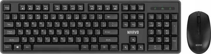 Marvo WS005 2.4GHz Wireless Keyboard and Mouse Black (US, Wireless)