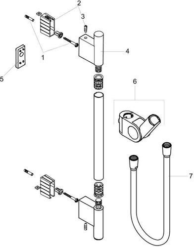 hansgrohe Axor Uno² shower bar 0.90 m