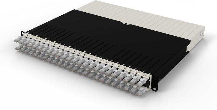 PATCHBOX one / 8RU / Cat 6A, UTP, 0.8 m, Weiss (UTP, CAT6a, 0.80 m)