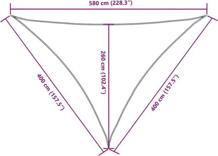 Actual product image vidaXL Awning (400 x 400 x 580 cm)