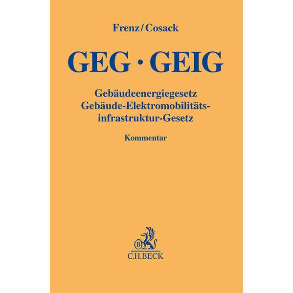 GEG GEIG Gebäudeenergiegesetz, Fachbücher von Cosack, Bruno, Tilman/Achenbachua