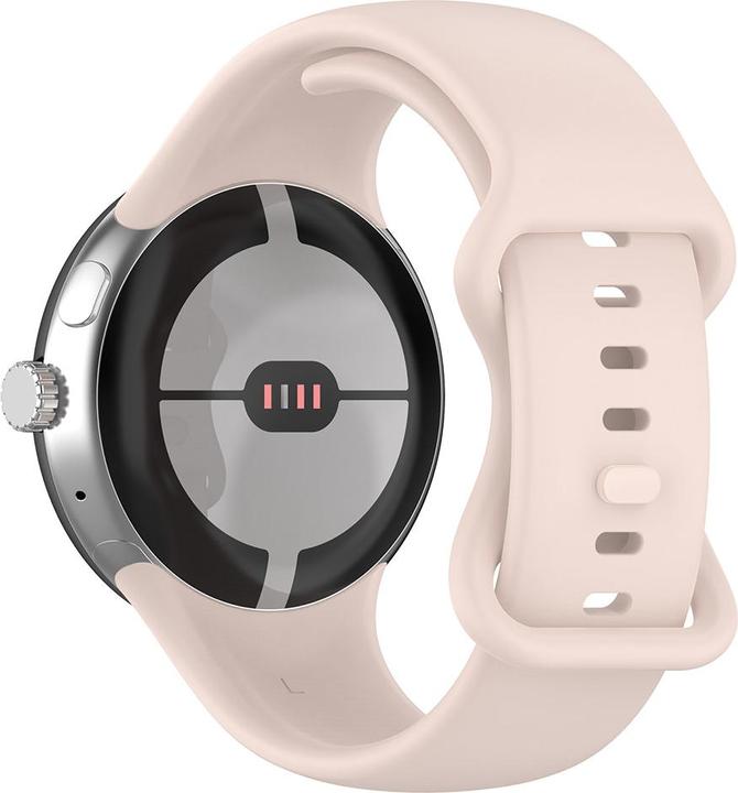 Techsuit - Watchband (W031) - Google Pixel Watch / Watch 2 / Watch 3 41mm - Light Pink (Silicone)