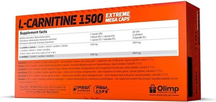 Produktbild Olimp Sport Nutrition L-Carnitine 1500 (120 Stk., Kapseln)