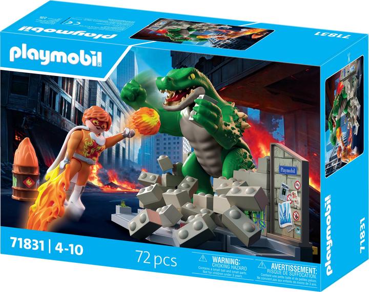 Actual product image Playmobil 71831 Helden-Showdown mit der Riesenechse (Playmobil Action Heroes)