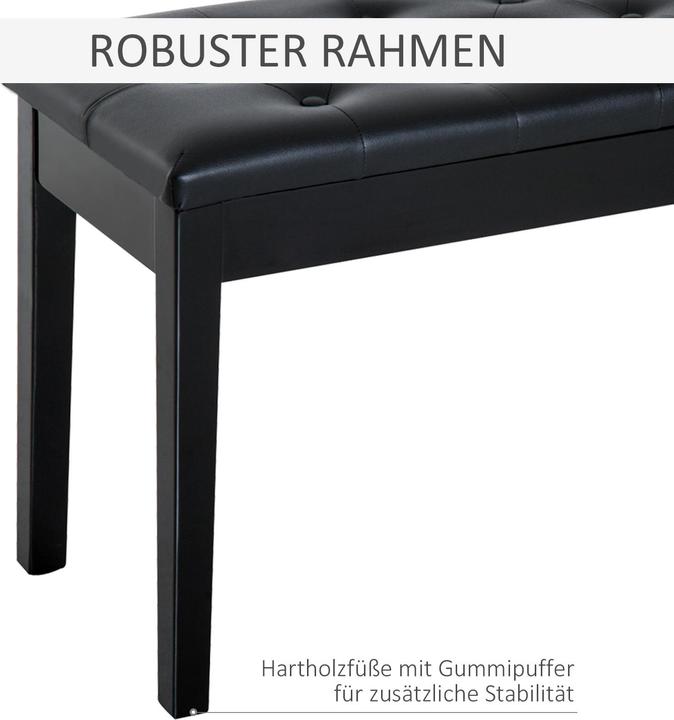 Produktbild Homcom Klavierhocker mit Stauraum (Musikerstuhl)