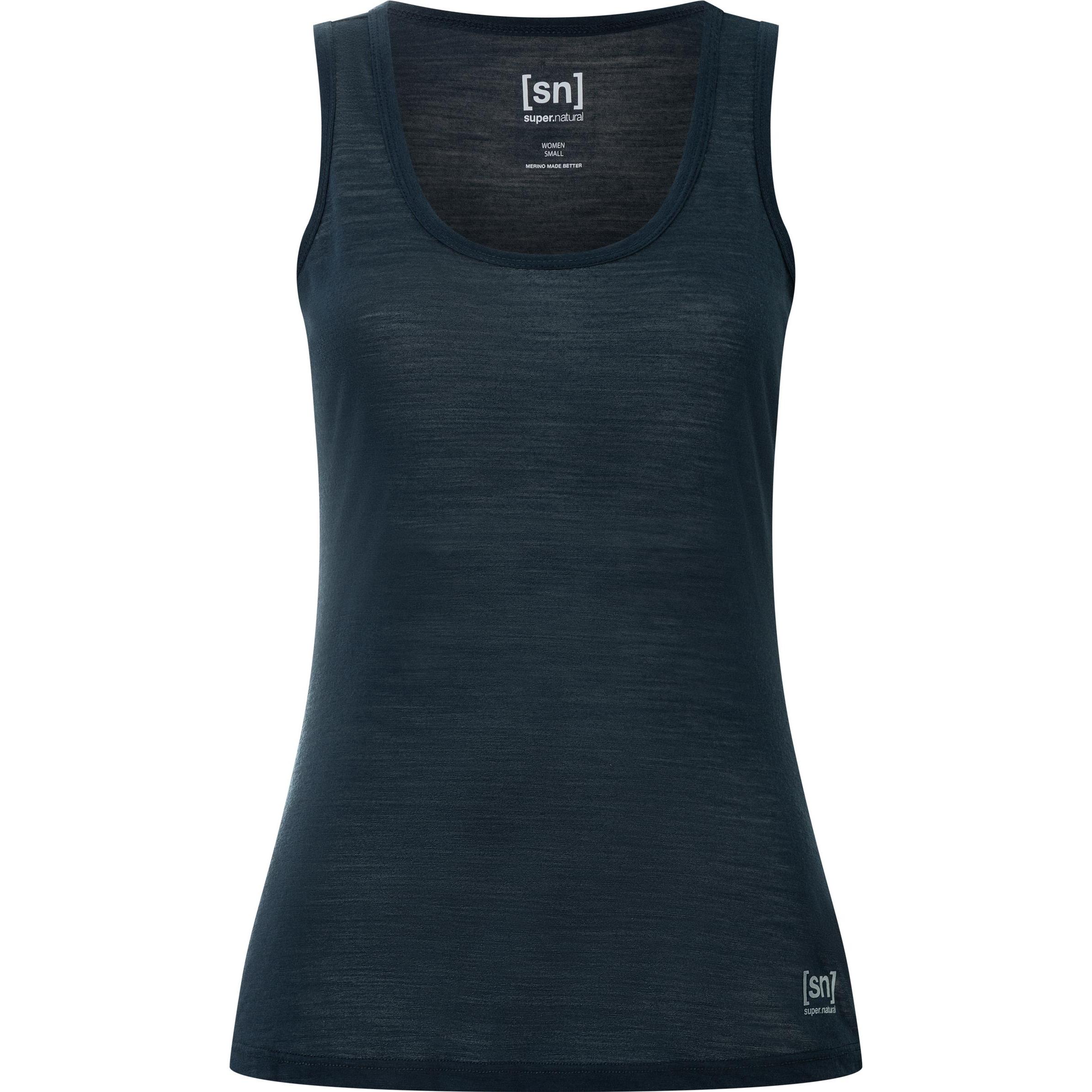 Super Natural, Damen, Funktionsshirt, W SIERRA140 TANK (M), Blau, M