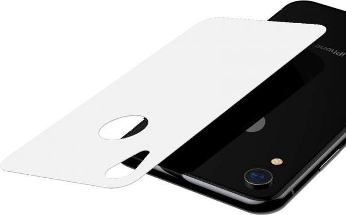 Produktbild Baseus iPhone Xr 03 mm Full coverage curved TGlass rear ProtectorWeiss (1 Stück, Apple iPhone XR)