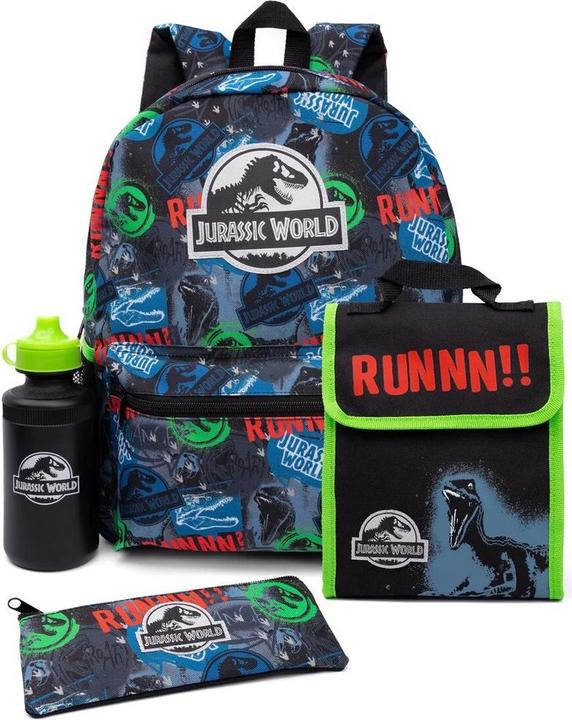 Actual product image Jurassic World Runnn!!! Backpack Set