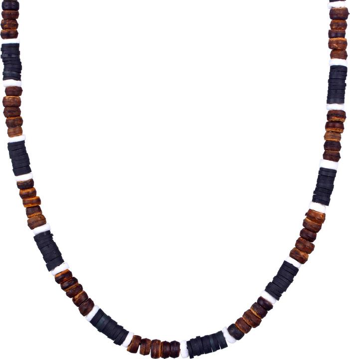 Immagine prodotto Kuzzoi Perline Heishi, Noce di cocco (Nylon, Argento 925, Conchiglia, Nessuna pietra, 42 cm)