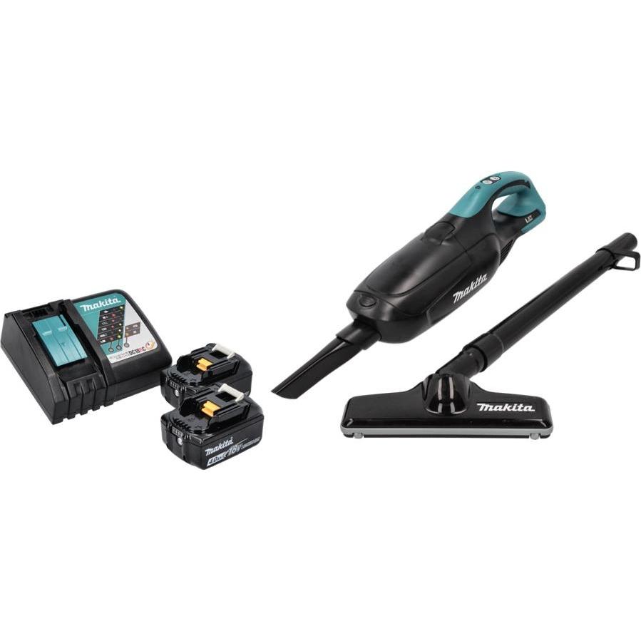 Thumbnail - Makita DCL 182 RM B Akku Staubsauger 18 V Schwarz + 2x Akku 4,0 Ah + Ladegerät, Staubsauger, Schwarz