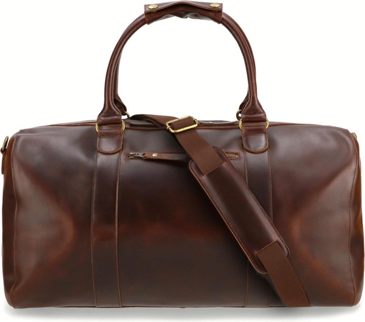 Produktbild Buckle & Seam Leder Weekender Willow Braun / Stripe (37 l, Handgepäck (bis 50l))