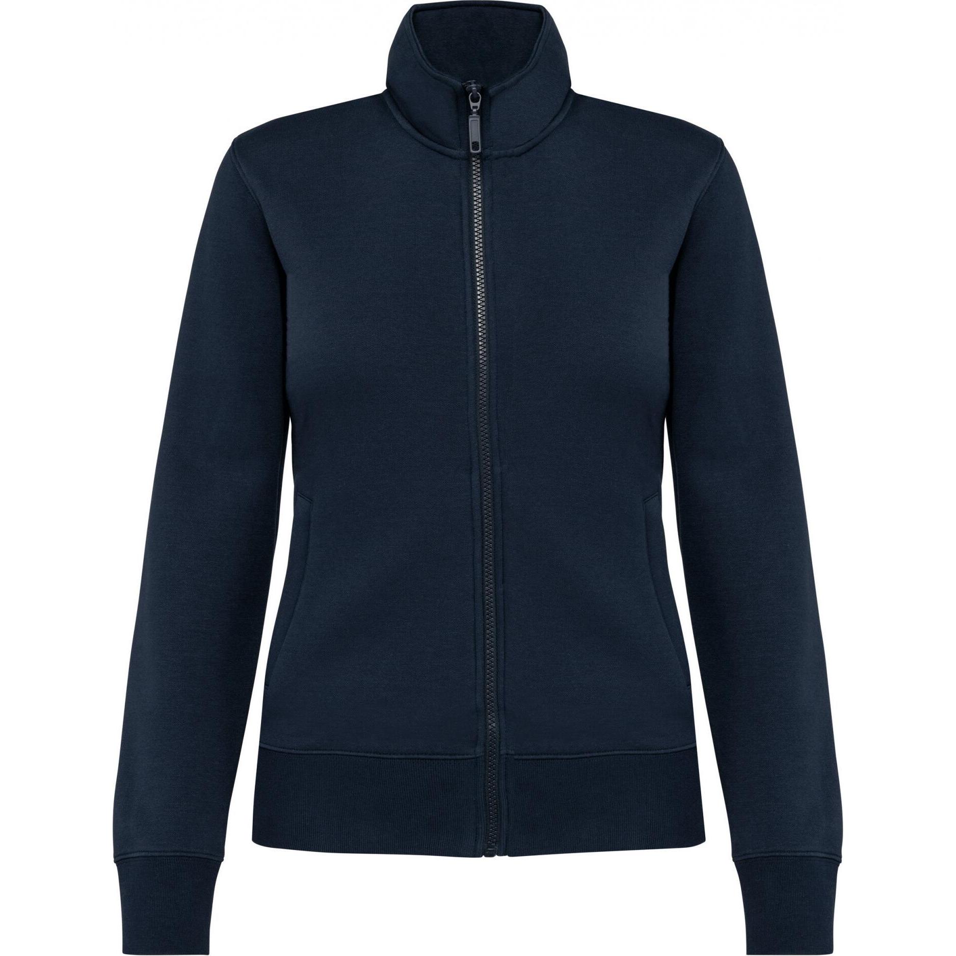 Kariban, Damen, Jacke, Moltonjacke, angeraut, Damen (M), Blau, M