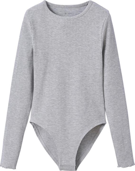 Actual product image Jonen Mädchen Langarmbody aus Rippjersey (146, 152)