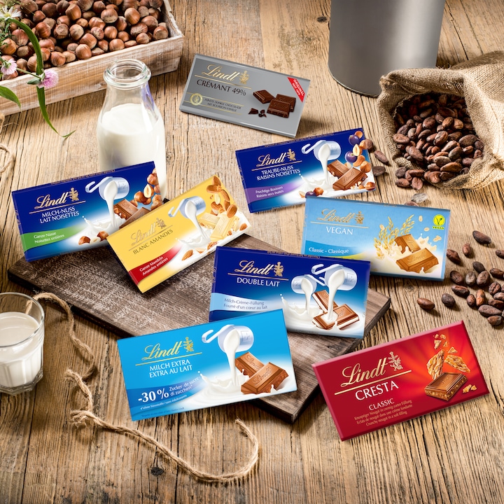 Image du produit Lindt Tablette de chocolat Double Lait (100 g)