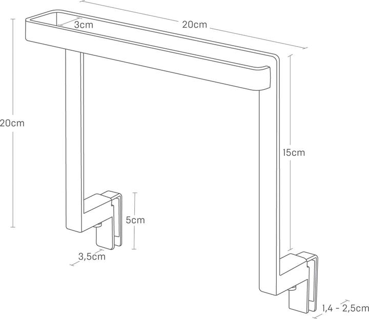 Image du produit Yamazaki Porte-serviettes flottant TOWER