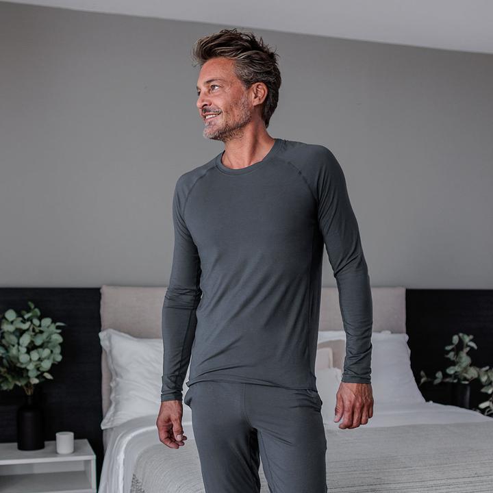 Produktbild Dagsmejan Pyjama Oberteil "Balance" dunkelgrau (52, L)