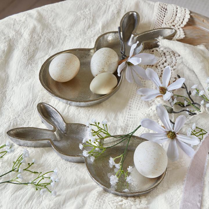 Produktbild Loberon Schale 2er Set Morive silber