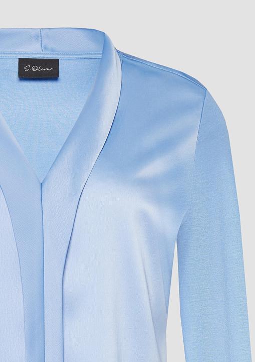 Immagine prodotto s.Oliver T-Shirt Satin-Blusenshirt mit Blende (44)