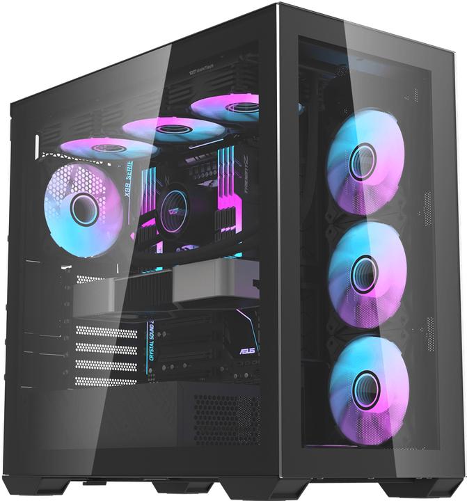 Actual product image Darkflash Tech Darkflash DLX4000 Mesh Computer Case (black) (ITX, ATX, E-ATX)