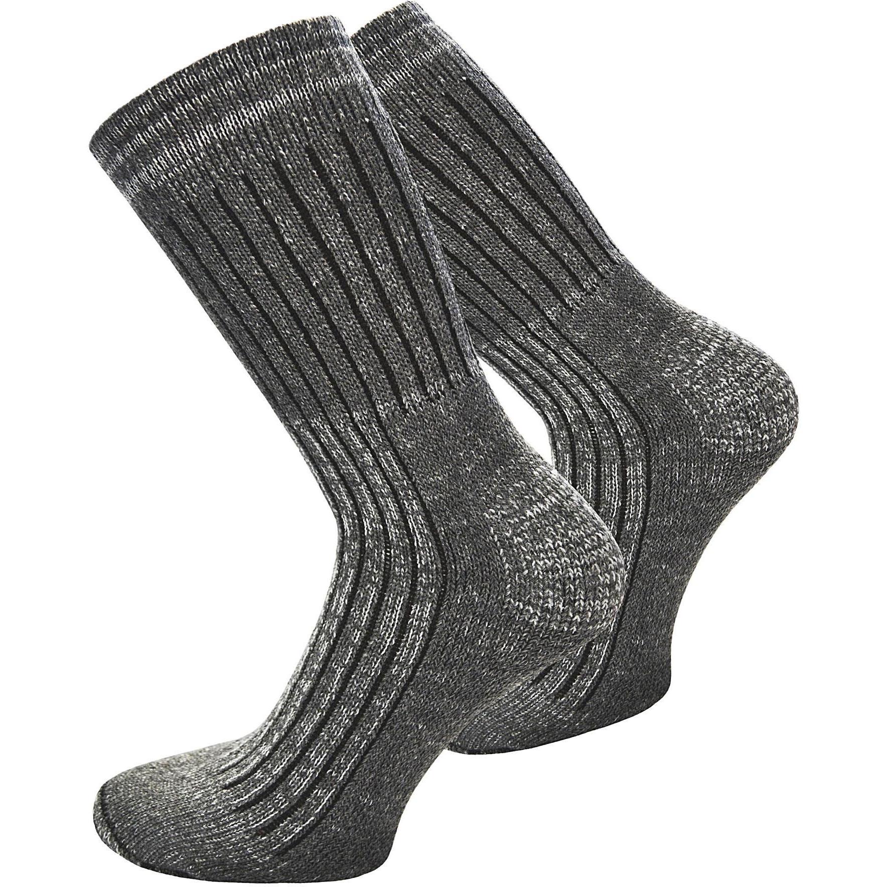 Normani, Herren, Socken, 6 Paar Jeanssocken mit Frotteesohle, Grau, (6er Pack, 47 - 50)