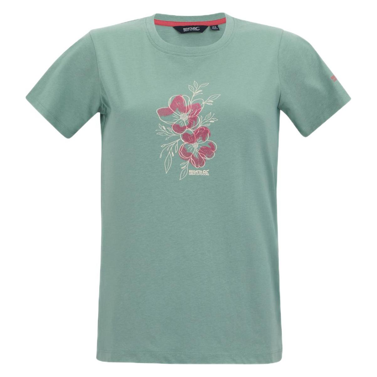 Regatta, Damen, Shirts, Filandra Vx, Grün, Mehrfarbig, (54)