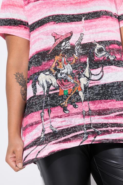 Immagine prodotto Angel of Style T-Shirt, A-Linie, Streifen, Cowboy-Motiv (46)