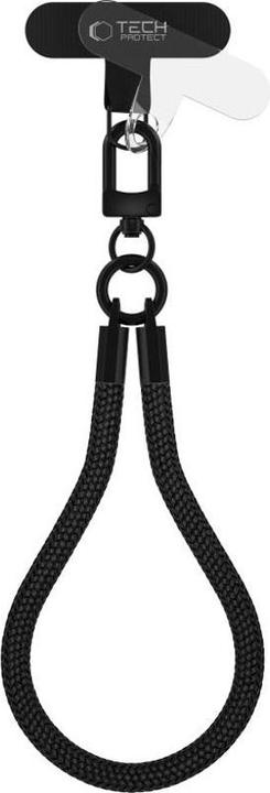 Actual product image Tech-Protect C3s Rope Wrist Strap Black/Black