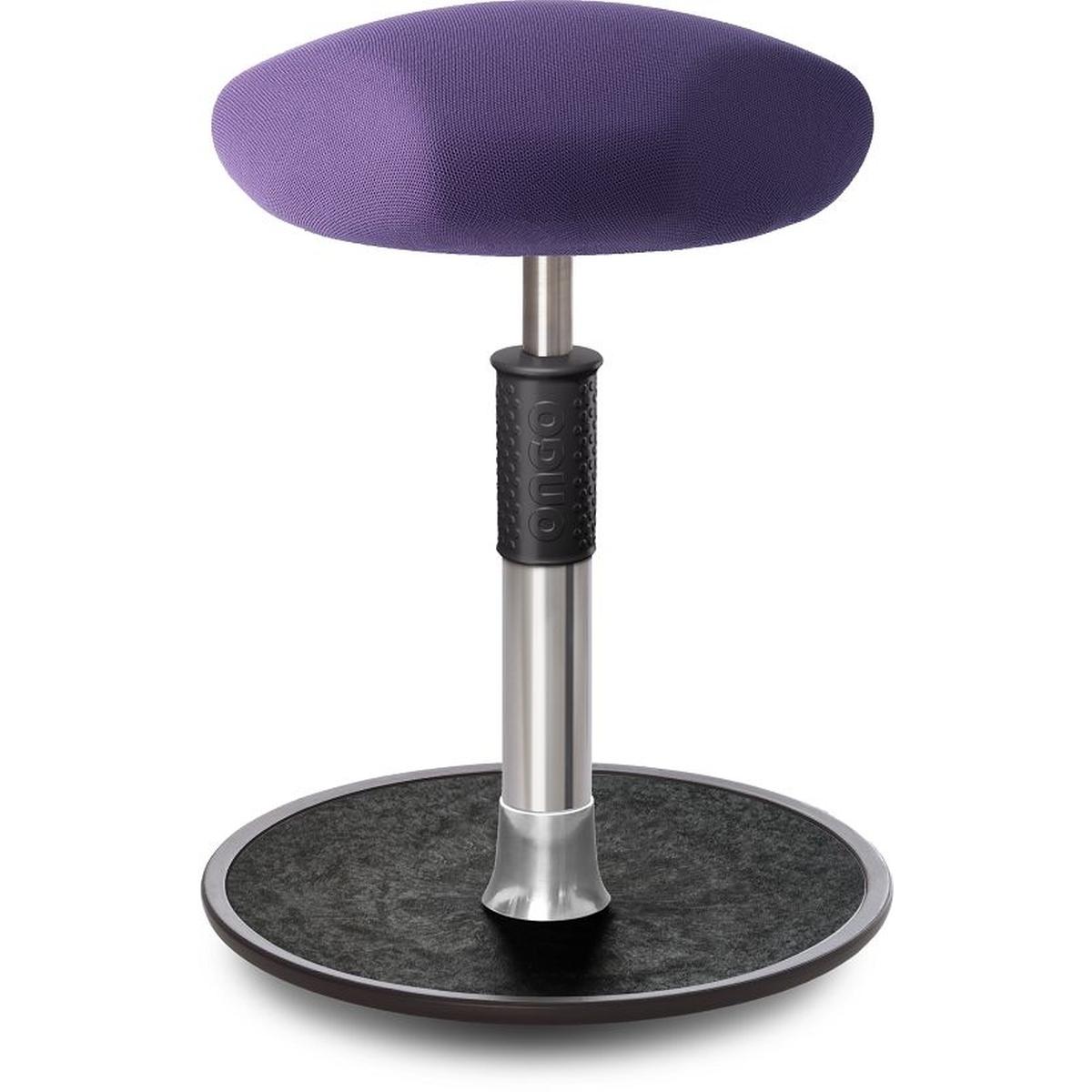 Ongo, Bürostuhl, Sitz- Stehhocker Free Regular Triangel Gestrick Lila chrom /schwarz