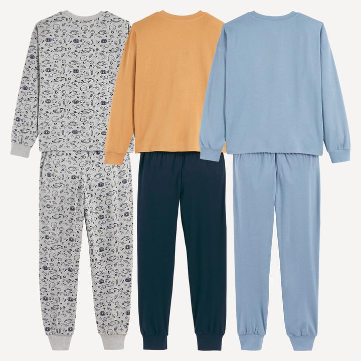 Produktbild La Redoute Collections 3er-Set Baumwollpyjamas (116)
