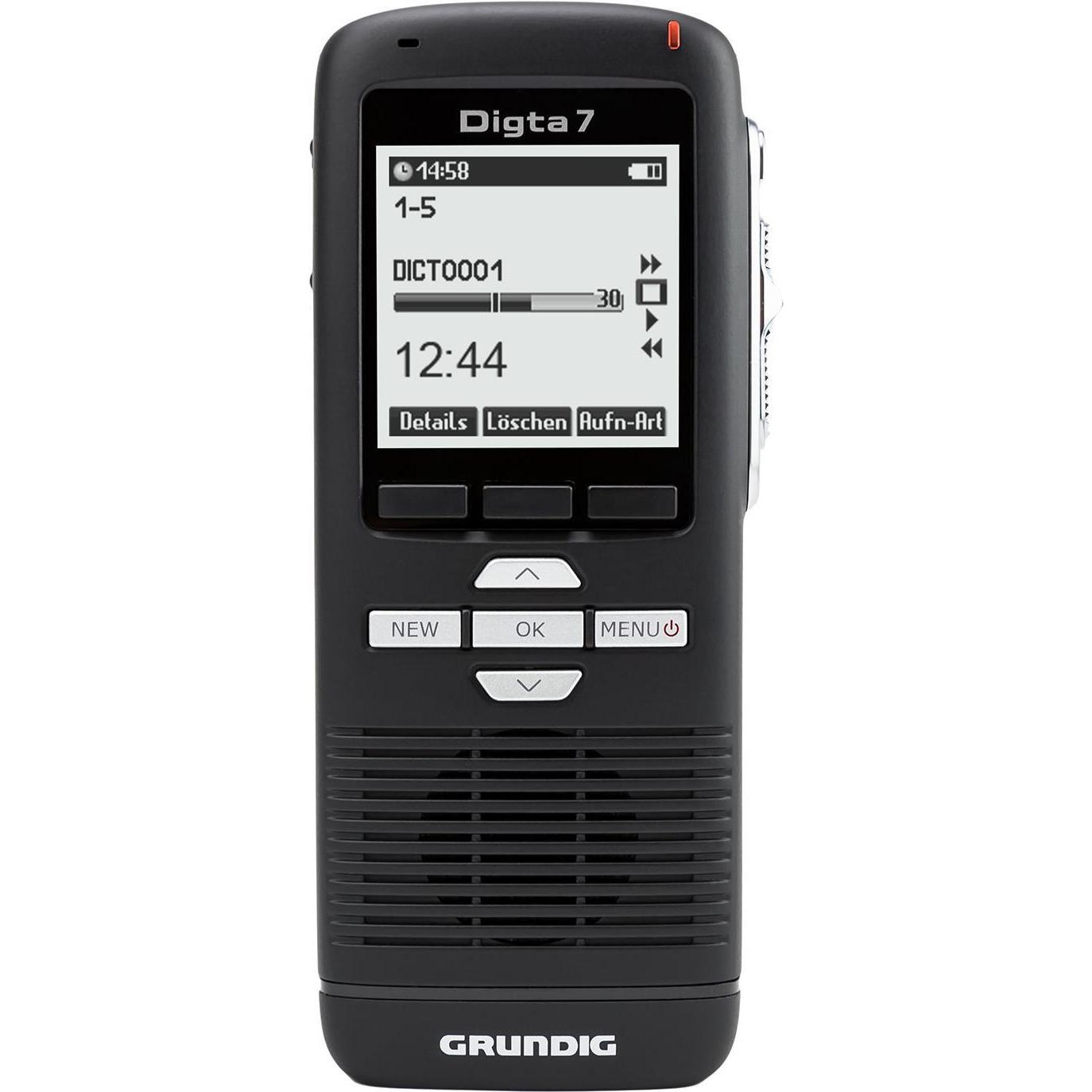 Thumbnail - Grundig Digta 7 Stand-alone Kit (2 GB), Diktiergerät, Schwarz