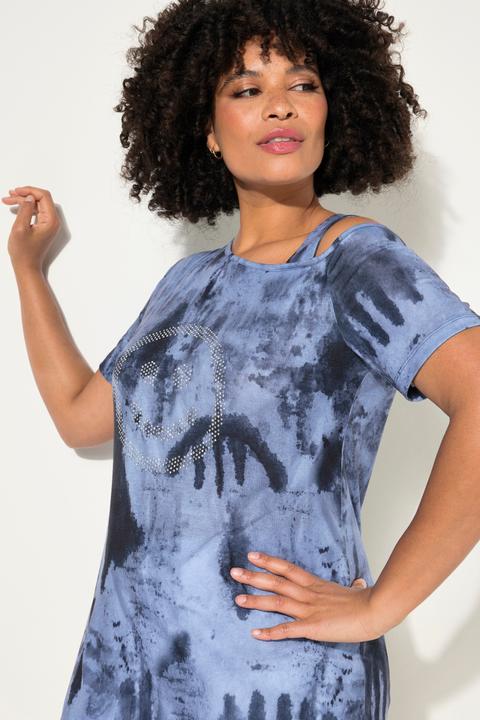 Actual product image Angel of Style T-shirt with batik print and shoulder cut-out (54)