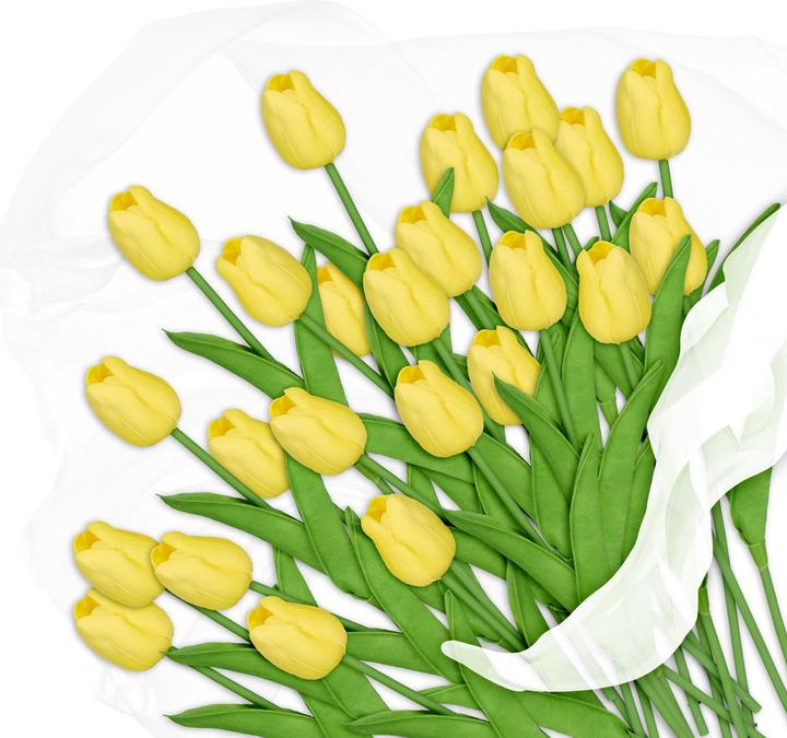 Produktbild Relaxdays 24x Kunsttulpe (33.50 cm)