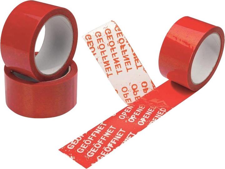 Actual product image Enviropack Safety packing tape ENVO TAPE® red length 50 m width 50 mm (50 mm)