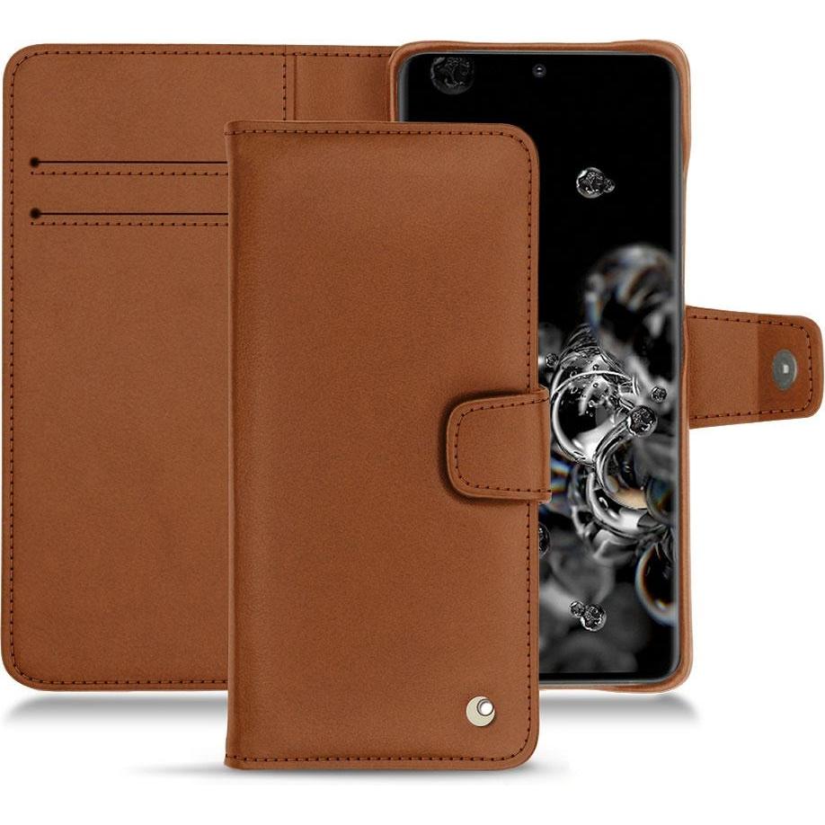 Thumbnail - Noreve Lederschutzhülle Wallet (Samsung Galaxy S20 Ultra 5G), Smartphone Hülle, Braun