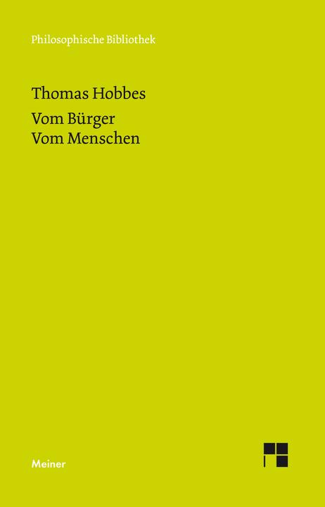 Produktbild Vom Bürger. Vom Menschen (Deutsch, Lothar R. Waas, Lothar Waas, Thomas Hobbes, 2018)