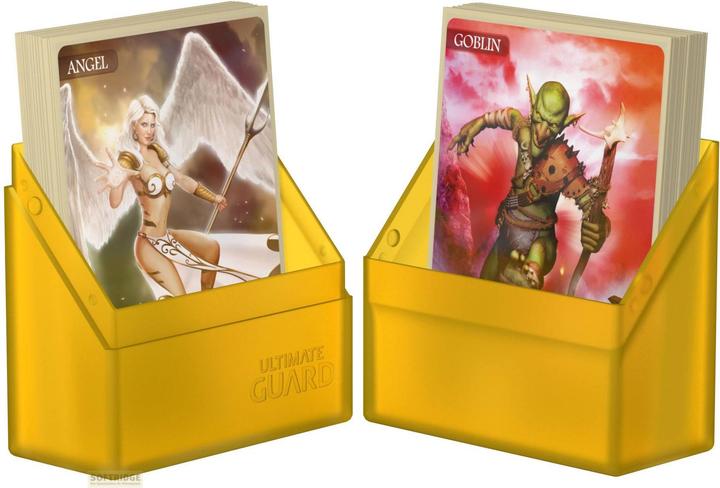 Actual product image Ultimate Guard Card Box Boulder Deck Case Standard Size 40+ Amber