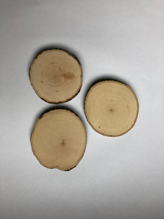 Actual product image Legna Creativa Raw wood rondels