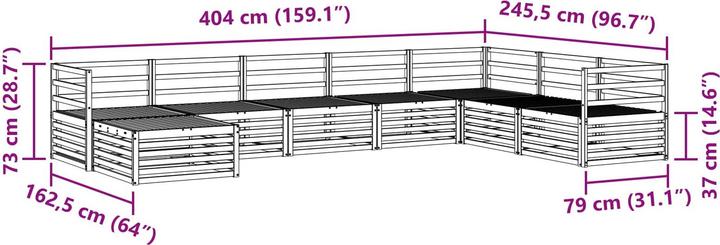 Produktbild vidaXL Outdoor-Sofa
