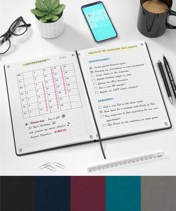 Image du produit Oxford Signature (B5, À rayures, Couverture rigide)