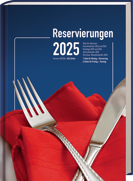 Produktbild Reservierungsbuch 'Spezial' 2025 (21 x 30 cm, Deutsch)