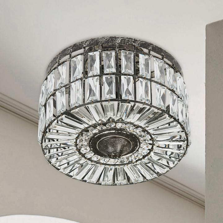 Image du produit Loberon Plafonnier Hutton brun antique/clair (E14)